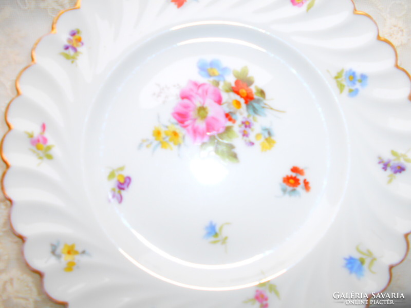 3 db Antik Carlsbad Carl Koll porcelán kézzel festett  tányér 20  cm
