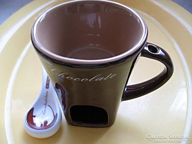 Limited chocolate fondue dipping mug
