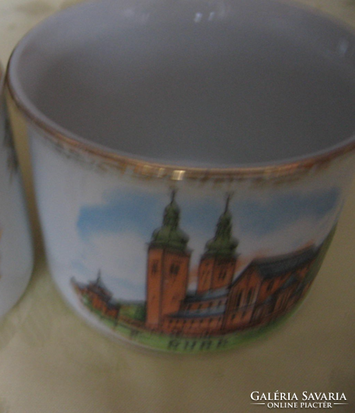 Antique Wilhelmsburg gurk commemorative coma mug with big cup