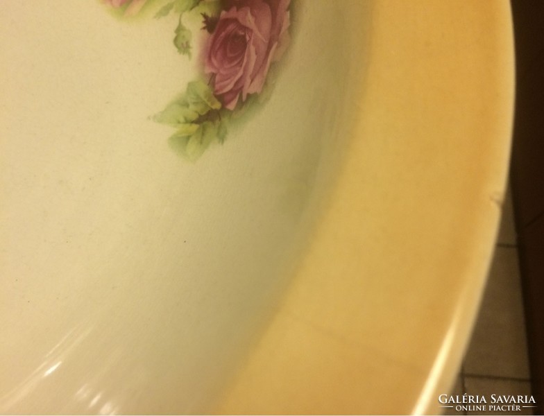 Faience, pink wash basin