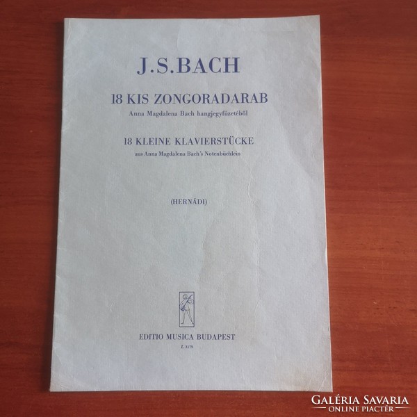 J. S. Bach: 18 small piano pieces from anna bach's note book
