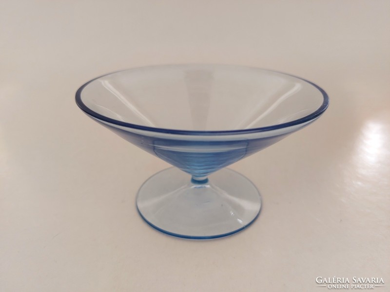 Retro stemmed glass glass blue old drink glass