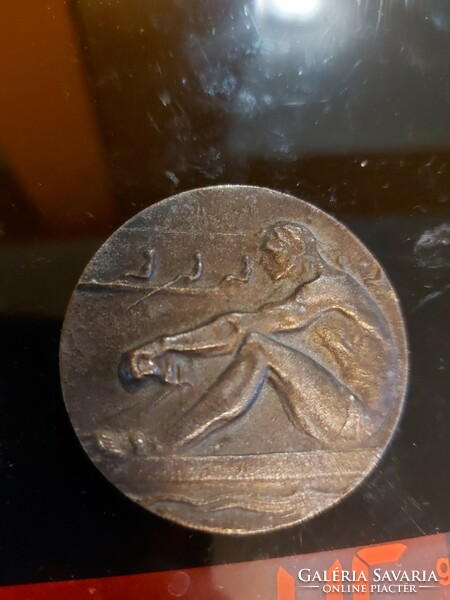 Commemorative medal, 1940s, 50 mm, Hungarian rowing association, jl mark