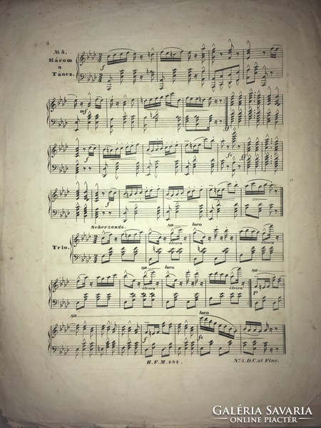 Antik kotta!/1800- as évek/ Malánthai Emlék. Körtáncz zongorára szerzé Szélessi Jakab. Bécs