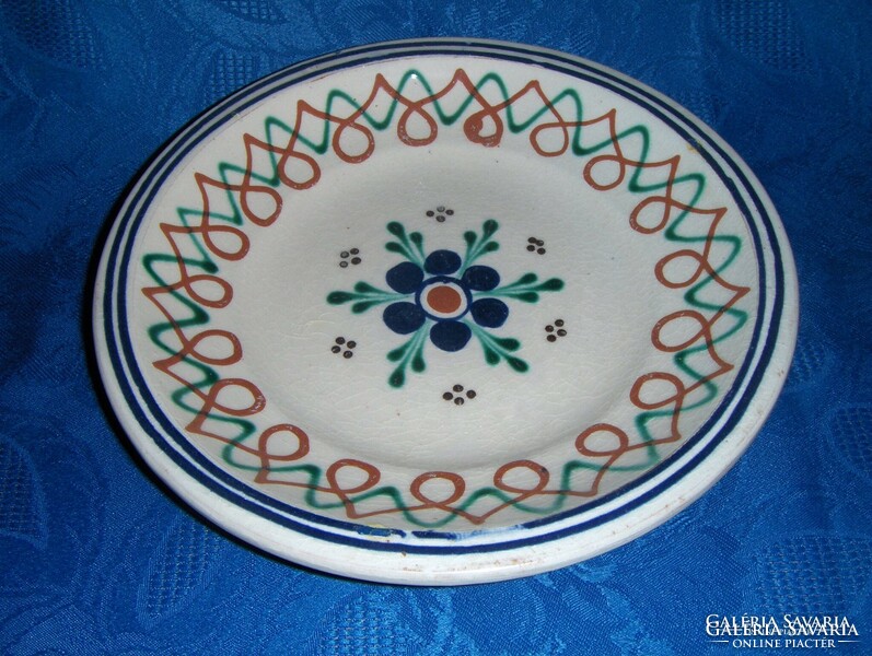 Ferenc Mónus glazed ceramic wall plate hmv (ap)