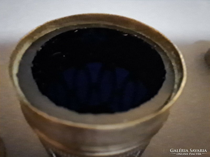EPNS fűszerszórók kobaltüveggel