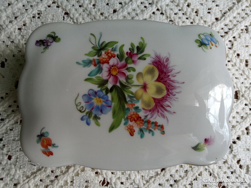HERENDI PORCELÁN ÉKSZERTARTÓ DOBOZ