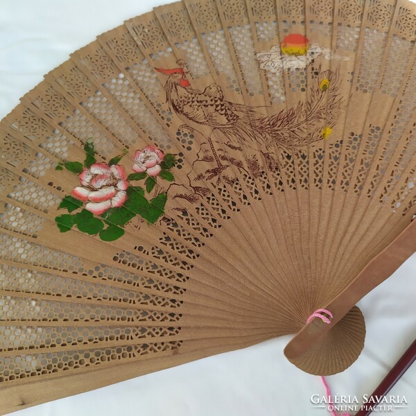 Chinese fan with hair sticks for sale!