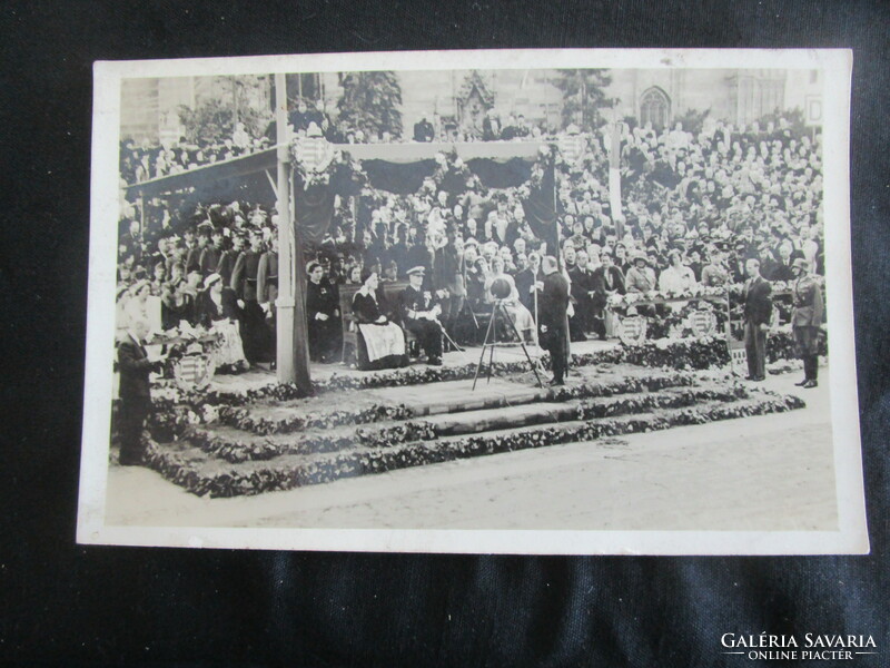 1940 CLUJ Kolozsvár bevonulás korabeli képeslap Horthy Miklós kormányzó + neje Purgly Magdolna