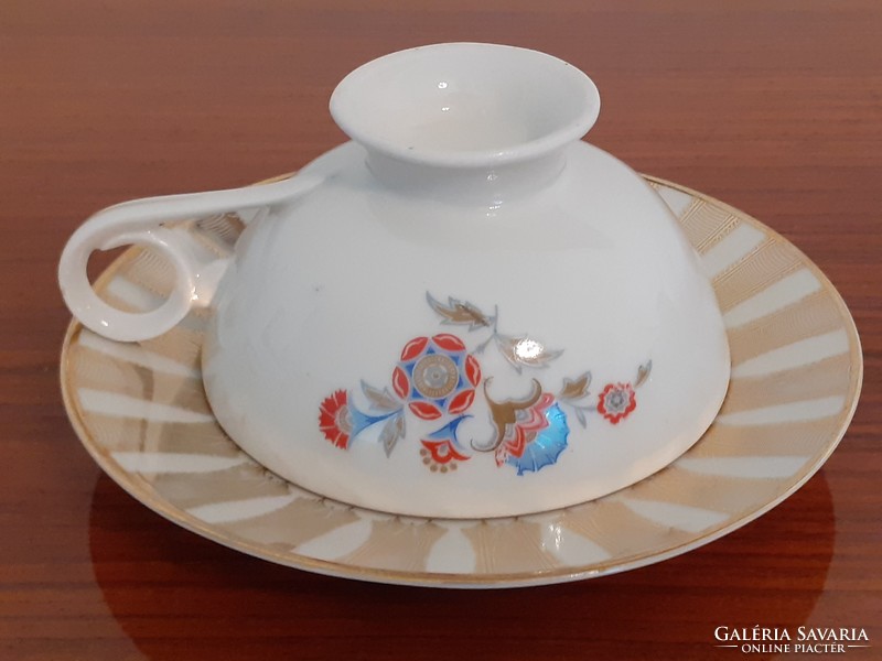 Vintage old porcelain floral cup