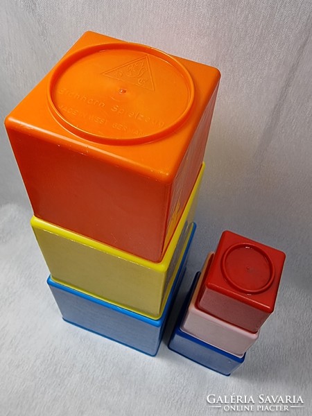 Eichhorn spielzeug made in west germany 6-piece plastic stackable dice toy