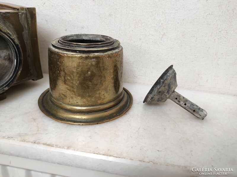 Antique railway bakter carbide brass lamp 306 6708