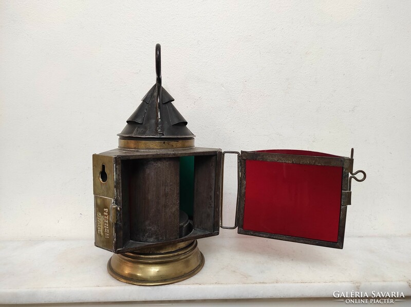 Antique railway bakter carbide iron lamp 305 6707