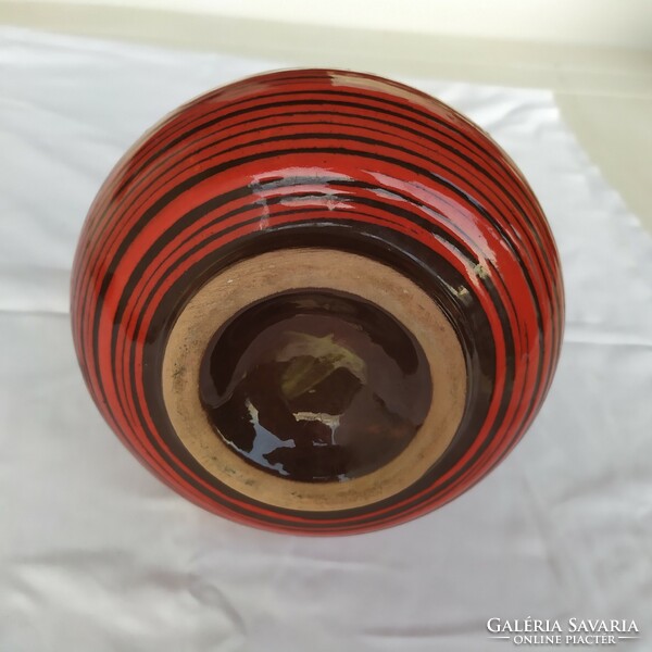 Applied art glazed vase for sale!