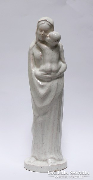 Art deco madonna, ceramic sculpture