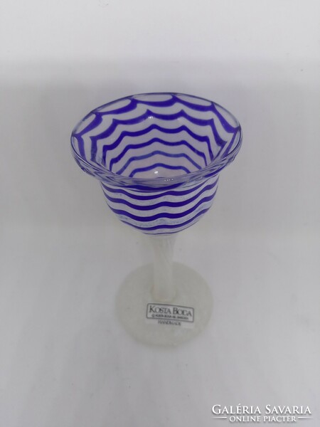 KOSTA BODA ULRIKA HYDMAN-VALLIEN üveg pohárka az 1970-es évekből, gyűjtői darab