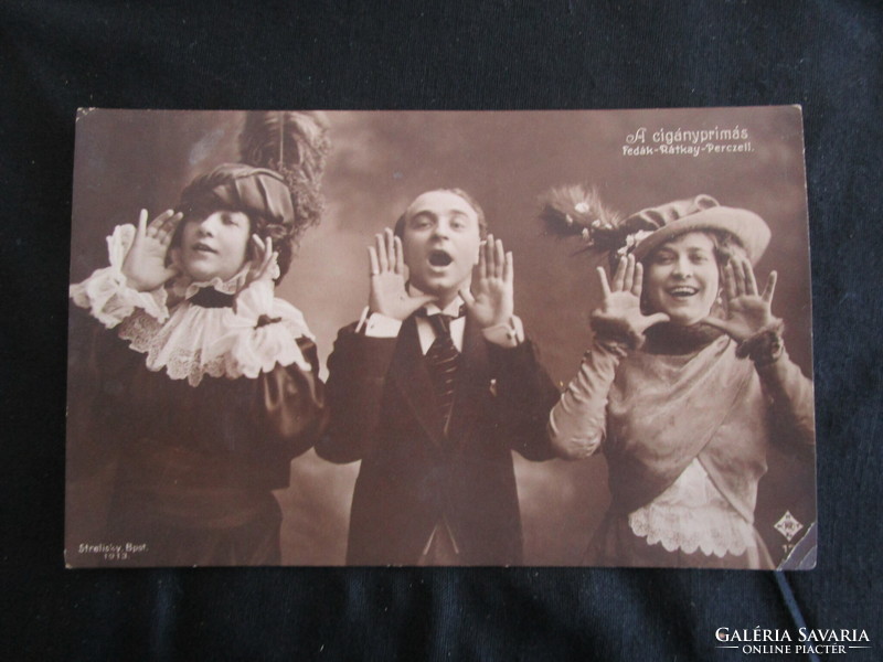 Approx. 1913 Gypsy Primal Fedák Sári Rátkay with Márton Minutes Sári King Theater photo sheet strelisky- photo