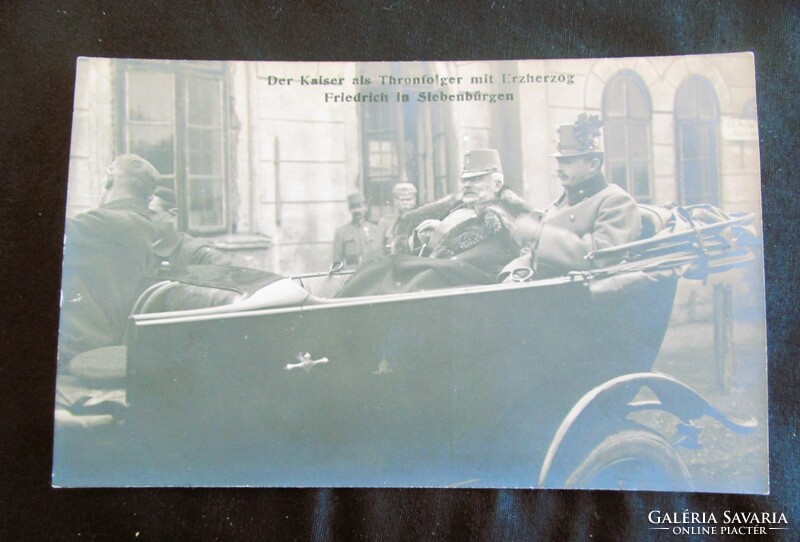 1918 Memorial sheet iv. King Károly + Archduke Frigyes, Royal Field Marshal, Commander-in-Chief Magyaróvár
