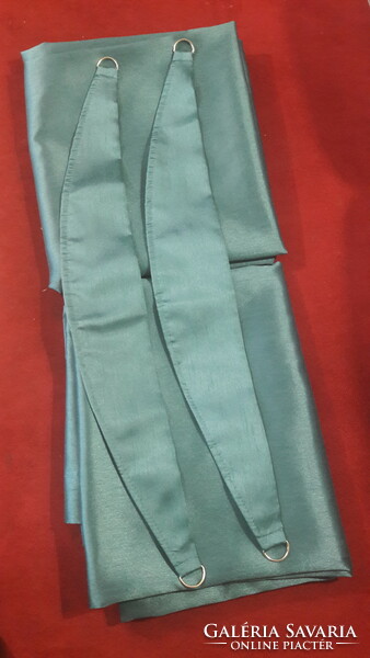 Green silk satin curtain, pair of blackout curtains (l3428)
