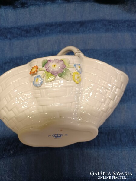 Porcelain flower basket with .Gdr mark