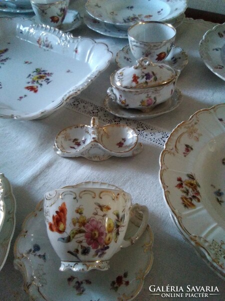 Pls Viennese tableware with ribbon coat of arms shield with protected mark, Meissen pattern!