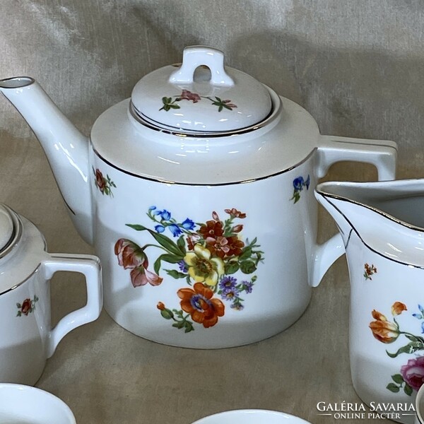 Rare antique Zsolnay 8-person tea set