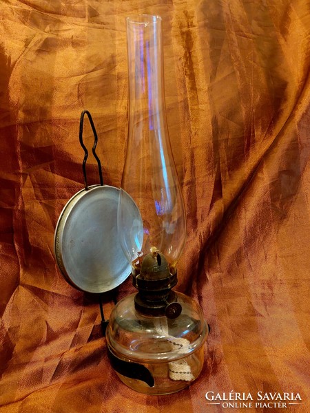 Lámpagyári, lampart made in Budapest marked petroleum lamp.