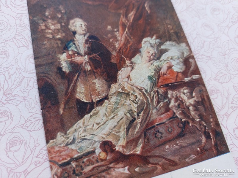 Old postcard Hungarian art postcard inscribed: madame dubarry