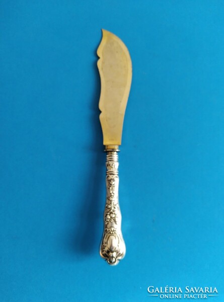 Silver cake knife, cake spatula
