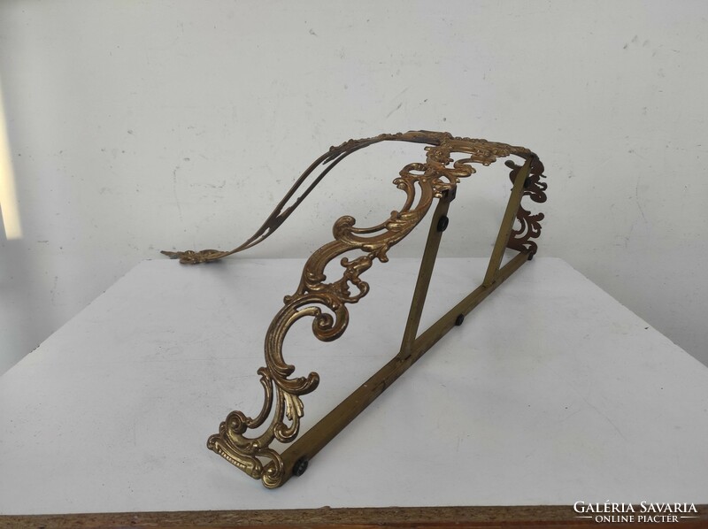 Antique onyx console table brass copper plinth 735 6893