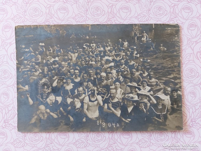 Old postcard photo postcard beach seaside abbazia