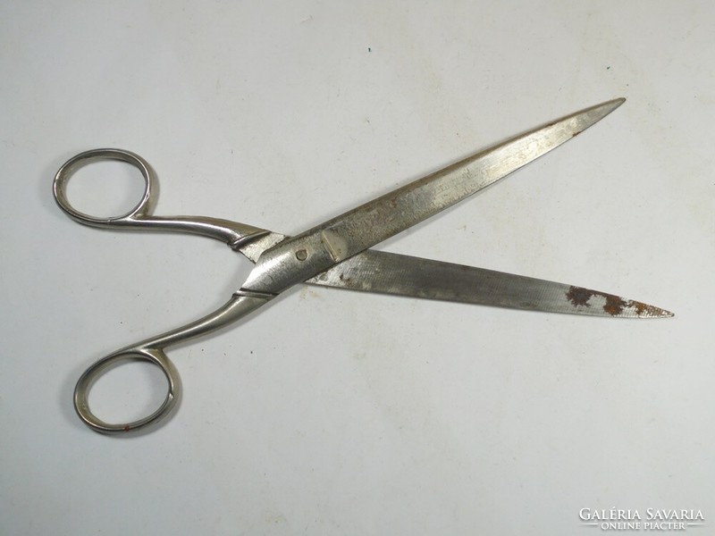 Old iron scissors stahl seschmiezet - total length: 23.3 cm