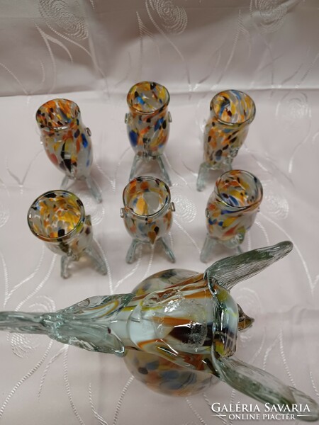 Murano-style fish and drink set