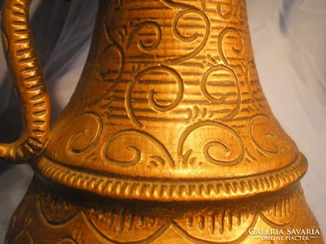 N15 Antik ó-arany belül majolika mázas kerámiák hatalmas formaszámos ritkaságok  egyben eladóak