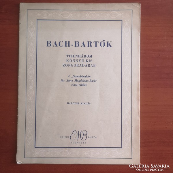 Bach - Bartók : 13 könnyű kis zongoradarab