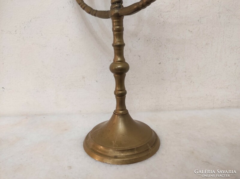 Antique patinated brass menorah menorah Jewish candle holder 7 branch copper candle holder 328 6813