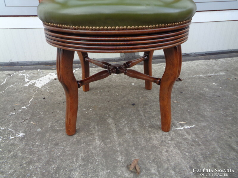 Leather swivel chair