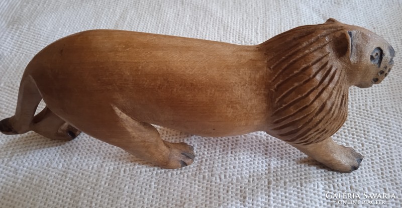 Handmade wooden tiger from South Africa