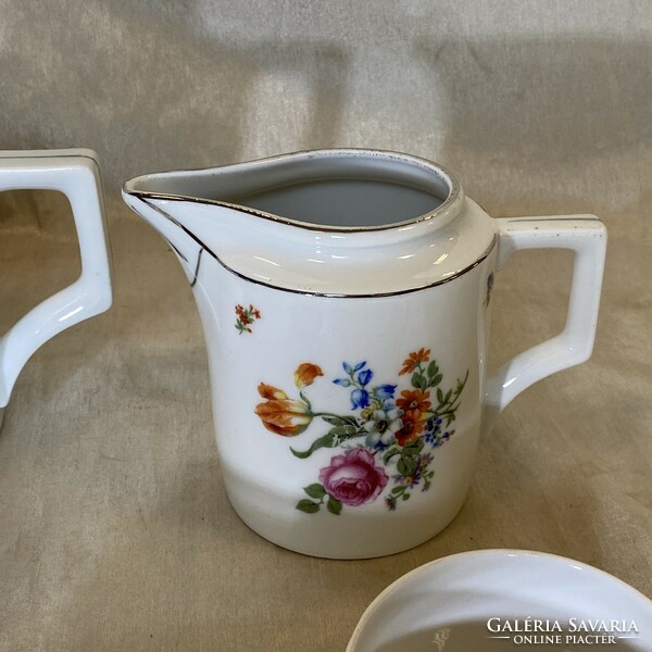 Ritka antik Zsolnay 8-személyes teás készlet