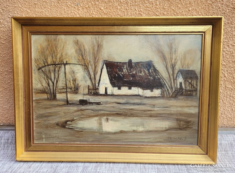 Sándor important (1920 - 1991) - farm painting