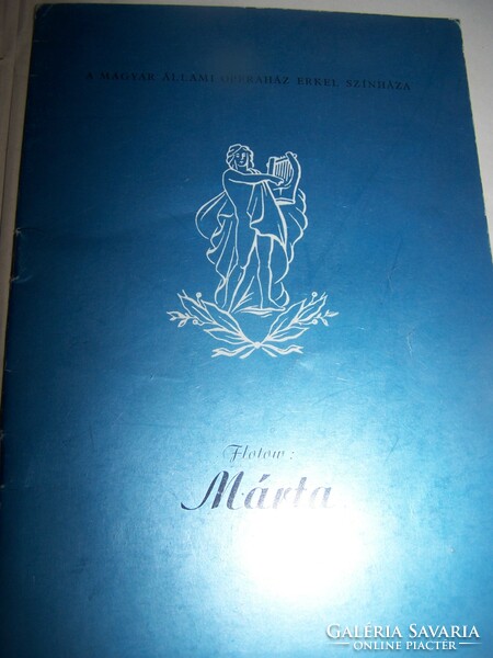 Antique sheet music! Flotow/martha + program booklet of the 1965 renovation