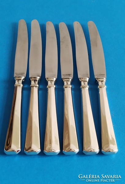 Silver 6-piece cake knife, dessert knife