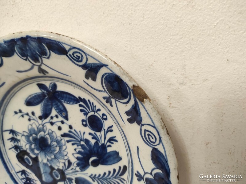 Antique delft blue pattern porcelain plate delft 60 6797