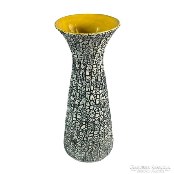 Shrink-glazed vase by Károly Bán from the 60s