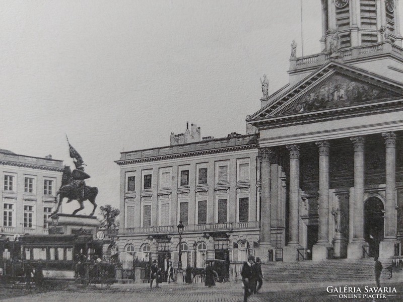 Old postcard Brussels photo postcard