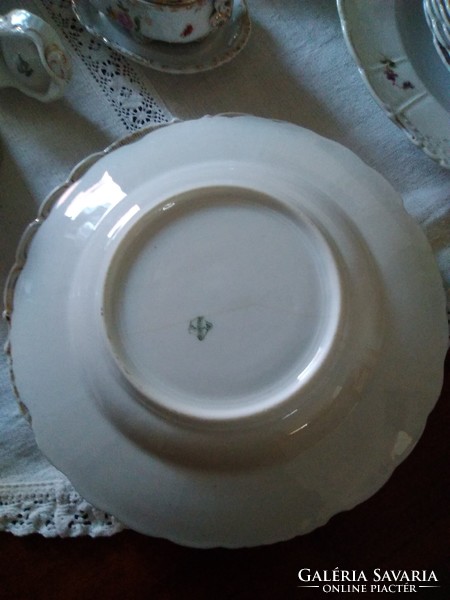 Pls Viennese tableware with ribbon coat of arms shield with protected mark, Meissen pattern!