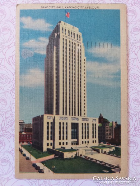 Régi képeslap 1948 Missouri New City Hall fotó levelezőlap