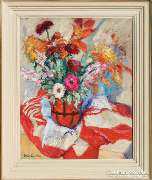 Vass element: still life with dahlias, 1931