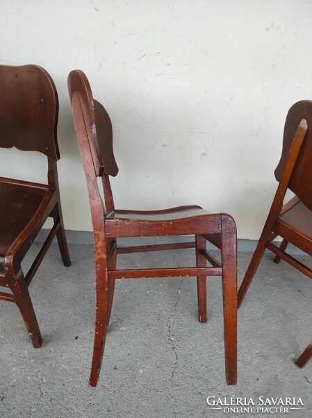 Antique thonet bent chair 4 pieces without markings 728 6891