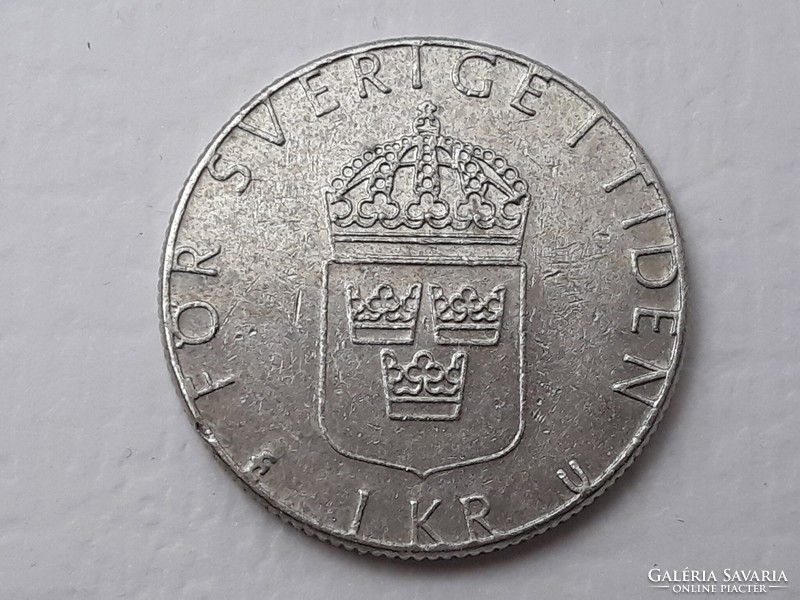 Svédország 1 Korona 1984 érme - Svéd 1 Kr 1984 külföldi pénzérme